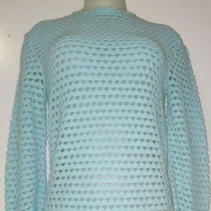 NEW CROCHET LONG SLEEVE DRESS ~ FIRM PRICE